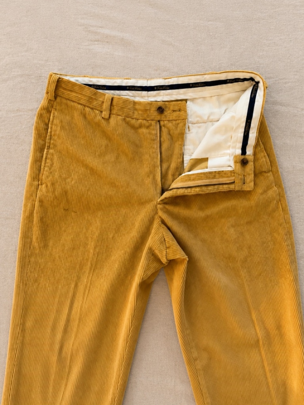 Brooks Brothers Hudson Mustard Yellow Corduroy Pants 35x32 - Picture 8 of 8